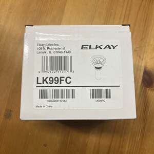 Elkay LK99FC Sink Strainer Assembly — Includes Drain Basket & Coupling, New In B
